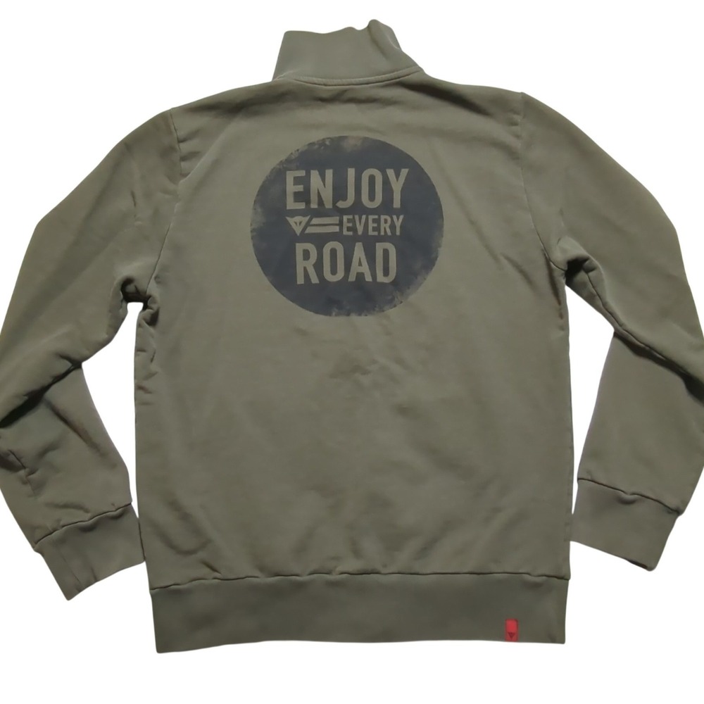 Dainese Enjoy Every Road Men Large Olive N'JOY Speed‎ Demon Full Zip Sweatshirt